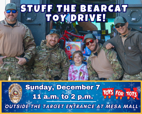 Stuff the Bearcat: Toys for Tots Toy Drive